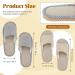 8 Pairs Disposable Open Toe House Slippers for Guests - Breathable Spa Comfort in Pinstripe Red, Beige, Navy & Coffee - Buy Online on GoSupps.com