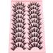 10 Pairs Manga Lashes - Wet Look 16mm D Curl Spiky Volume Faux Mink Anime & Cosplay Lashes - Thick Manhua False Eyelashes (SD01) - International Shipping Available - Buy Online on GoSupps.com