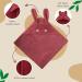 Liomio Hooded Baby Towel 100x100cm - Bordeaux - 100% Cotton Soft & Cozy | Oeko-Tex Certified | Perfect Baby Shower Gift | Made in EU - Buy Online on GoSupps.com