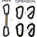 Fusion Climb 6-Pack Quickdraw Set - Contigua Blue/Straight Gate & Techno Zoom Apple Green/Bent Gate Carabiner - 11cm - One Size - Buy Online on GoSupps.com