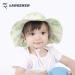 LANGZHEN Baby Girls Beach Sun Protection Hat | Adjustable Toddler Kids Wide Brim Play Hat | Chin Strap | Kiwi 6-12 Months - Buy Online on GoSupps.com