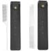 2Pcs Stainless Steel Rat Tail Hair Cutting Comb Set with Leather Bag - Salon Quality Barber Hairdressing Combs for Ultra-thin Styling - Buy Online on GoSupps.com