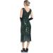 Kayamiya Women's 1920s Flapper Dress Sequin Fringed Paisley V-Neck Great Gatsby Costume Green - Medium - Buy Online on GoSupps.com