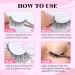 Half Lashes Kit with 8ml Eyelash Glue Wispy 3/4 False Eyelashes 13mm Cat Eye Lashes 9 Pairs D Curl Fake Eyelashes Clear Band Russian Strip Lashes by TOOCHUNAG - Buy Online on GoSupps.com