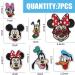 Cute Cartoon Mouse Applique Embroidered Patches - Set of 7 | Iron On or Sew On for T-Shirts, Jeans, Hats, Bags - Anime Mouse Patch Collection - Buy Online on GoSupps.com