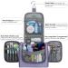WANDF Large Hanging Toiletry Wash Bag - Purple Organizer for Men and Women | Travel Makeup Cosmetic Case - Buy Online on GoSupps.com