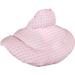 Premium Organic Neck Pillow with Stand-Up Collar | Pink & White Rapeseed Heat Pad - Ultimate Comfort for Travel & Relaxation - Buy Online on GoSupps.com