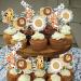 24pcs Jungle Safari Animal Cupcake Toppers Boho Wild Animal Cupcake Picks Decoration Retro Jungle Safari Boho Theme Baby Shower Birthday Party Supplies - Buy Online on GoSupps.com