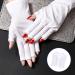 XPOOP 2 Pairs Nail Gloves Uv Protection Gel Manicures Glove UV Shield Protection Fingerless Gloves Protection Gloves for Manicures for UV Light Lamp Manicure Dryer - Buy Online on GoSupps.com
