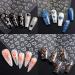 8 Sheets Metallic Heart Love Nail Decals - 3D Self-Adhesive Nail Stickers in Gold, Silver, Rose Gold, and White - French DIY Nail Decoration and Manicure Accessories for Women - Buy Online on GoSupps.com