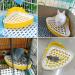 Kathson Triangular Potty Trainer for Small Pets - Ideal for Guinea Pigs Rabbits Hamsters & More | Corner Hay Toilet & Litter Box in Yellow - Buy Online on GoSupps.com