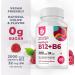 Dr. Moritz Vitamin B6 B12 Gummies - Sugar-Free Vegan Formula with 2000mcg Methyl B-12 and 32mg B-6 - Raspberry Flavor Chewable Vitamina for Adults & Kids - Buy Online on GoSupps.com