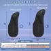Arch Support Inserts for Plantar Fasciitis Relief | Gel Heel Cushions & Insoles for Men & Women - Comfort & Support in Black (Small - Buy Online on GoSupps.com