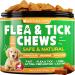 Flea and Tick Prevention for Dogs Chewables - Made in USA - Natural Flea and Tick Supplement for Dogs - Oral Flea Pills for Dogs - Pest Defense - All Breeds and Ages - 180 Soft Tablets