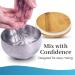 Nuru Massage Gel Shaker Bowl - 500ml Stainless Steel with Bamboo Lid & Air Seal | Easy to Clean | Perfect for Nuru Massage - Buy Online on GoSupps.com
