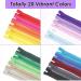 120pcs Assorted Nylon Zippers for Sewing - Bulk Zippers for Bags, Pouches, Pillow Covers & Crafts - Buy Online on GoSupps.com