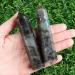 Xiannvxi 4 "Great crystals tower labradorite gemstones stab crystal stones towers hexagonal dot rods natural meditation energy stone 9-10cm 1pc labradorite 4 inches
