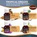 Danichou Tropical Dreams Massage Oil - 4x50ml | Vanilla Coconut Amyris Lavender | Jojoba & Almond Oil | Perfect Skincare Gift for Women Men & Couples - Buy Online on GoSupps.com