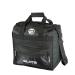 Elite Black Impression Single Tote Bowling Bag with Shoulder Strap - Holds One Bowling Ball and One Pair of Bowling Shoes Up to Size 13 Mens