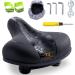 Memory Foam Bike Seat Cushion - Universal Fit, Shock-Absorbing, Extra-Wide - for Peloton & Comfort Biking - Men & Women by TrekRascal - Buy Online on GoSupps.com