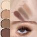 HOSAILY 4 in 1 Color Matte Eyeshadow Palette - High Pigmented Natural Nude Makeup, Long Lasting with Brush - 0.50oz (Pack of 2) - Buy Online on GoSupps.com