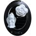 Ceramic Car Freshener Vent Clip Essential Oil Diffuser Set (Angel & Rose) Angel-Rose