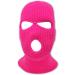 3 Hole Knitted Full Face Ski Mask Balaclava in Hot Pink - Winter Outdoor Sports Cover - Buy Online on GoSupps.com