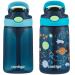 Contigo Aubrey Kids Cleanable Water Bottle with Silicone Straw and Spill-Proof Lid Dishwasher Safe 14oz 2-Pack Blueberry & Cosmos 14oz 2 Pack Blueberry & Cosmos