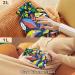 Naanle Hot Water Bottle with Cover - Abstract Flower Design | 1L Heat Bottle for Back Pain Relief & Cold Therapy - Buy Online on GoSupps.com
