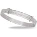 925 Sterling Silver Teddy Bear Baby Bangle - Adjustable and Adorable - Buy Online on GoSupps.com