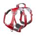 Huntboo safety harness Dog break -out safe dog harness no escape reflective dishes with padded handle adjustable vest for large dogs that go for a walk (red l) large (pack with 1) red