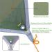 10ft Waterproof Camping Tent Tarp - Flame Retardant Hammock Rain Fly for Hiking & Travel - Green - Buy Online on GoSupps.com