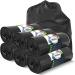 Garbage bags 120l black 200 bags - extremely tearproof - waste bags - waste bag xxl - type 100 extra - garbage bag 120 l - 70 - 700x1100 mm - LDPE - large garbage bag - 120 liters - garbage bags 120 liters black - 200 garbage bags