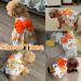 Summer Dog Dress for Small Dogs - Medium Orange Pet Clothing - Buy Online on GoSupps.com