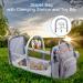 Large Diaper Bag Backpack with Changing Station | Waterproof, USB Charging Port, Pacifier Case | Multifunctional Diaper Bag for Boys - Light Grey Upgrade - Buy Online on GoSupps.com