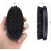Pocket Beard Brush for Men - Pure Boar Bristles, Solid Wood Handle - Tame, Soften, and Nourish Beard Hair - Deep Black - Buy Online on GoSupps.com