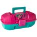 Plano Youth Tackle Box with Lift out Tray Premium Tackle Storage for Kids Magenta/Teal