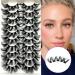 Kmilro Cluster Lashes - 100 Clusters 12-20MM Wispy 6D Volume Fake Eyelash Kit - Fluffy Cat Eye Individual Lash Extensions - Natural Soft Handmade Pack - Buy Online on GoSupps.com