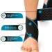 Rayyan Adjustable Ankle Strap Brace - Compression Wrap for Sports Injury Recovery | Sprained Ankle & Tendon Support for Men & Women - Orange (2 Pack - Buy Online on GoSupps.com