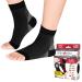 Skineez Compression Ankle Sleeve 20-30mmHg Medical Grade Compression Reduces Swelling and Chronic Heel Pain Stabilizes Foot Arch Ultra-Soft and Breathable Black/Gray Large/X-Large 1 Pair (2 Sleeves) 2 Sleeves L/XL (Pack of 1)
