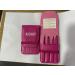 KICHLY Pink Eyebrow Tweezers Set - 4 Professional Tweezers & Travel-Friendly Leather Case for Perfect Plucking - Buy Online on GoSupps.com