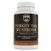 HMS Nutrition Turkey Tail Mushroom 120 Potent 1000mg Capsules Non-GMO Vegan Strong Antioxidant and Immune Support Abilities