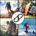 15 Pack Mini S Carabiner Hooks - Metal Double Carabiners for Outdoor Camping & Hiking - 50mm/40mm/30mm - Black - Buy Online on GoSupps.com