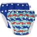 Eco-Friendly Pink & Blue 2-Part Swimming Diaper | Reusable Swimming Pants for Babies & Toddlers (4.5-16 kg) | Krokodil L (2-Pack) - Buy Online on GoSupps.com