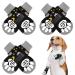 Pupeck dog socks Pfot protection anti slide outdoor indoor 3 pair dog shoes for small medium large dogs summer heat protection paws protection pads with handles for older dogs hardwood floors X-Large (pack of 6) black (star & moon)