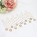 Ammei Crystal Bridal Hair Pins Clips Wedding Hair Accessories Hair Set Jewelry With Rhinestone For Brides and Bridesmaids Set Of 12 (AB Rose Gold) - Buy Online on GoSupps.com