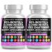 Myo-Inositol & D-Chiro Inositol 2050mg Fertility Supplement 40:1 Ratio - Prenatal Vitamins for Women with Ashwagandha Maca Root Vitex Chasteberry Iron DHA Folic Acid DIM Zinc - 2Pack