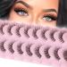 Focipeysa Natural Cat Eye D Curl False Eyelashes - Wispy Faux Mink Lashes with Clear Band for a Stunning Eyelash Extension Look - Buy Online on GoSupps.com