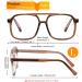 FEISEDY Aviator Blue Light Blocking Glasses - Oversized Square Fake Nerd Clear Computer Glasses TR Frame B0158 - Transparent Coffee 53mm - Buy Online on GoSupps.com