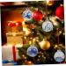 Ciieeo Xmas Party Supply 1 Box Christmas Ball Pendant Ornament Holiday Bauble Pendant Xmas Supply Ball Christmas Balls Blue 7X8X9CM - Buy Online on GoSupps.com